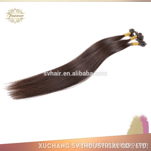 high Quality Good Feedback Virgin Remy European pre-bonded flat tip Human remy hair extension